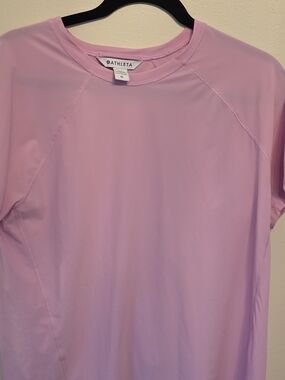 Athleta Light Pink Short Sleeve Tee